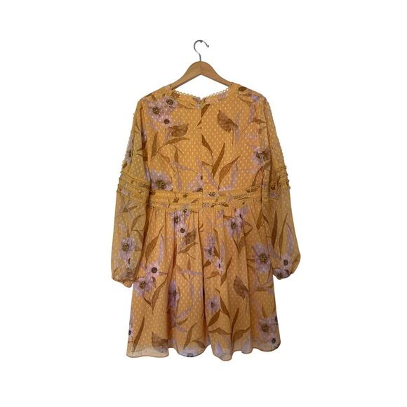 Ted Baker Posyy Cabana Long Sleeve Dress Size 5 - Picture 4 of 5